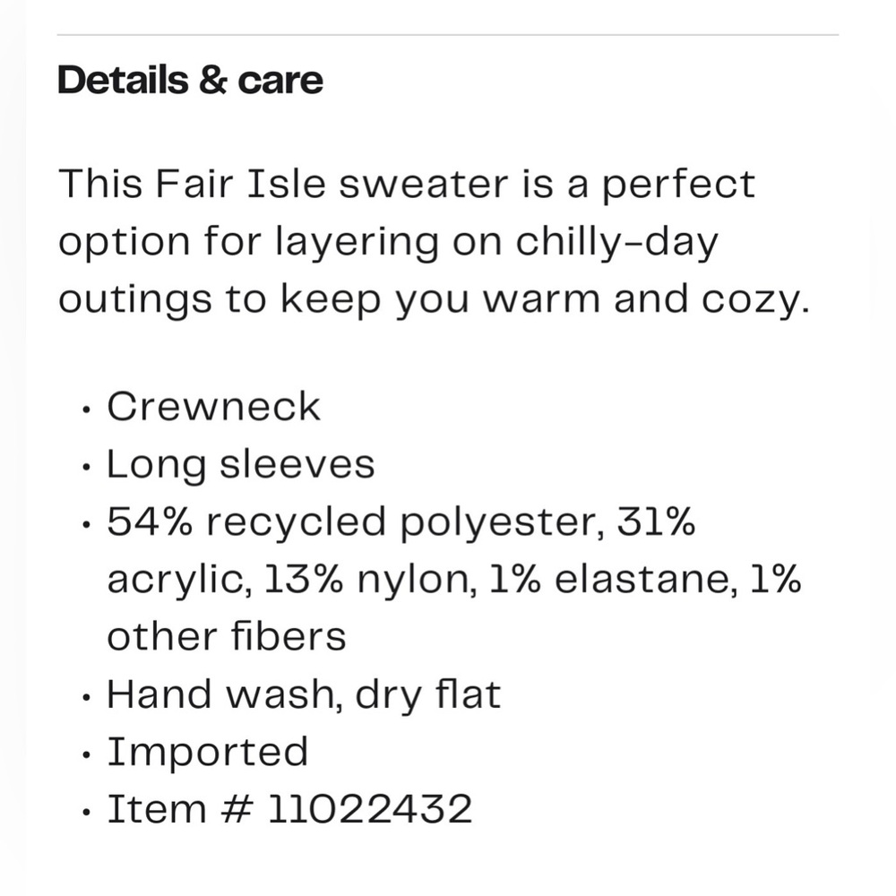 NWT DKNY Jeans Women's Fair Isle Sweater SZ: XS - Picture 3 of 3